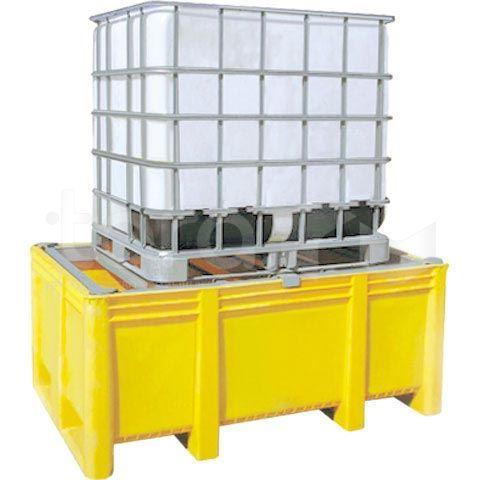 BoxPallet для отходов 1200х1740х740 мм (1100 л) синий (в комплекте с решеткой)